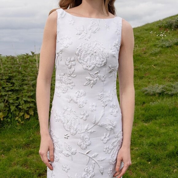 NWT Arianne Elmy All White Easy Dress - Picture 1 of 9